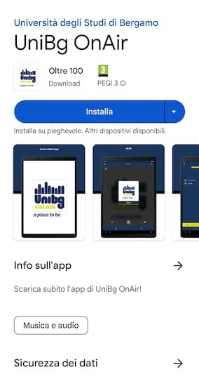 APP UNIBG ONAIR Android