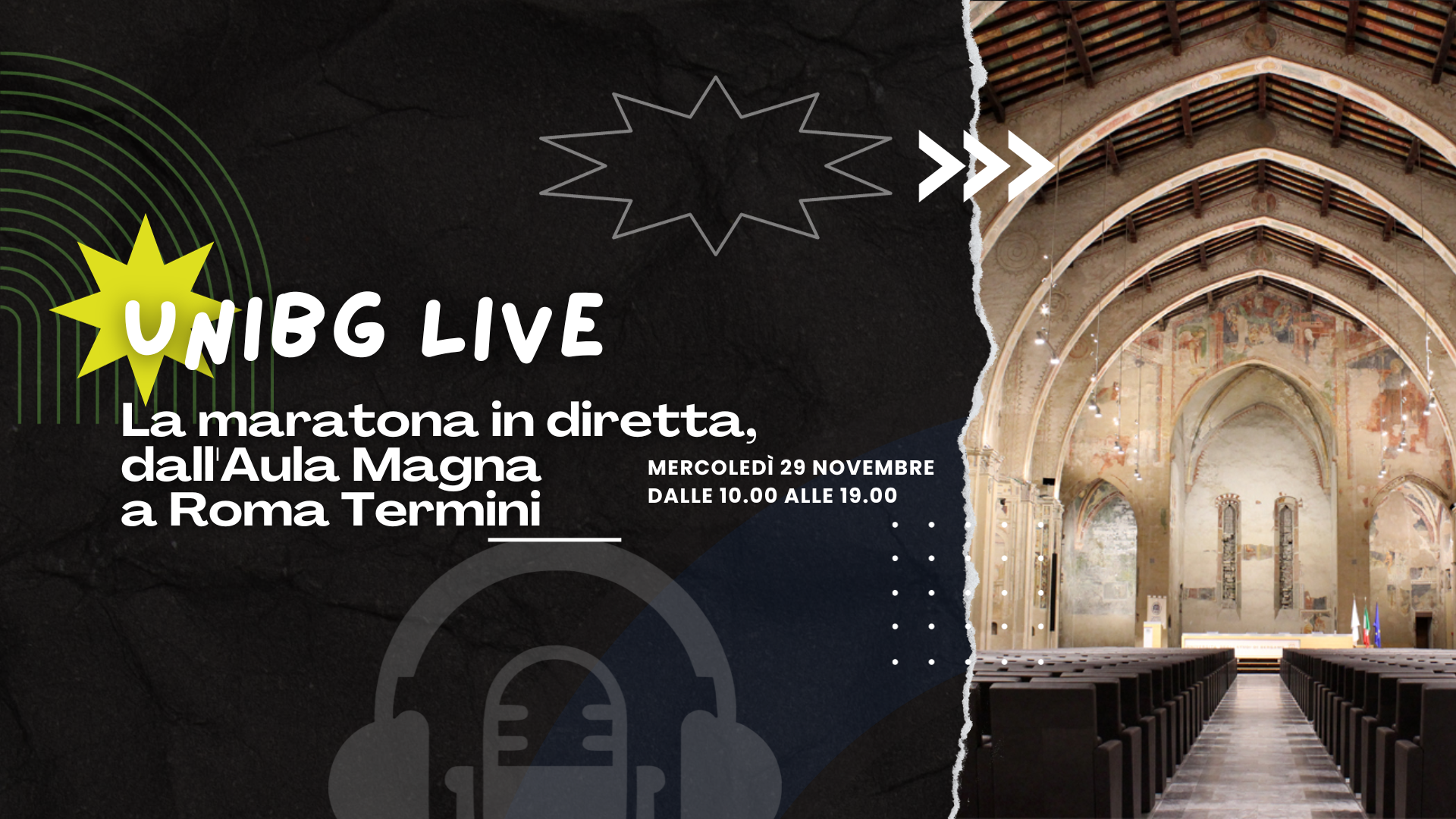 UniBg Live Maratona Cerimonia d'inaugurazione e Smartphone d'oro